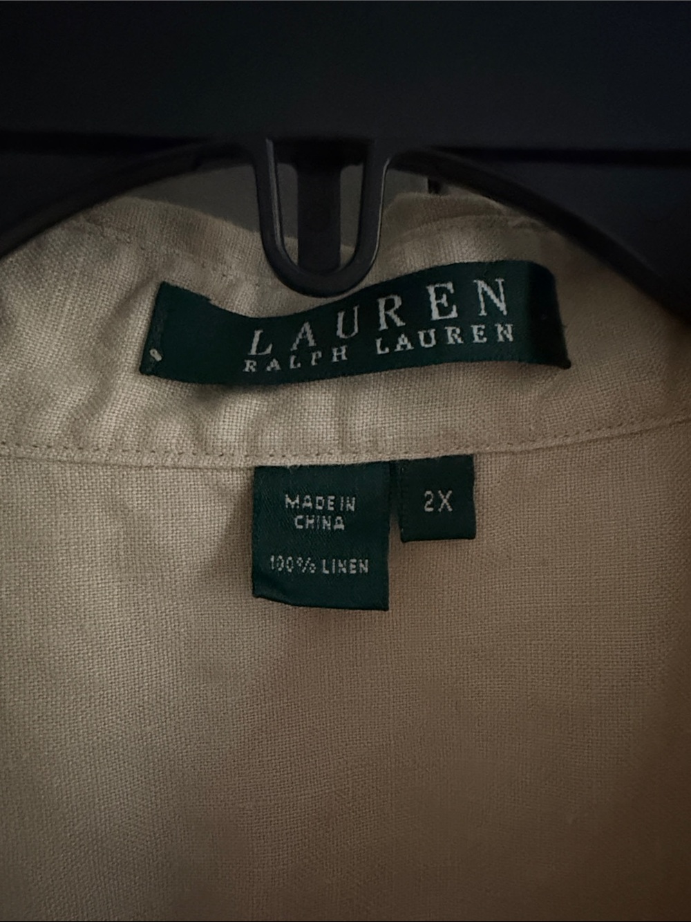 100% Linen Button Down - Picture 2 of 5